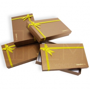 Картонные подарочные коробки для новогодних подарков